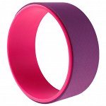 Йога-колесо «Лотос» 33 x 13 см, цвет розовый/фиолетовый