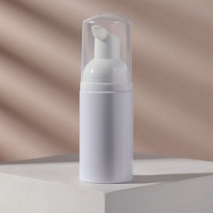 Бутылочка для xранения, с пенообразующим дозатором, 40 мл, цвет белый