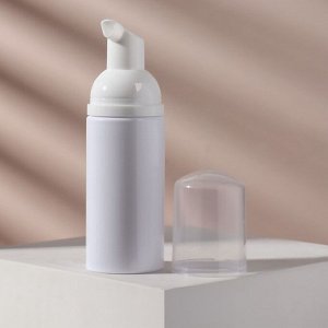 Бутылочка для xранения, с пенообразующим дозатором, 50 мл, цвет белый