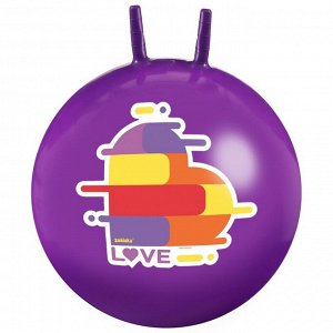 ZABIAKA Мяч-прыгун с рожками LOVE 65 см, 520 г, цвет фиолетовый