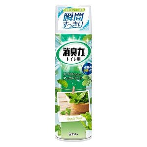 ST Освежитель воздуха  для туалета "SHOSHU RIKI" (аэрозоль для туалета с антибактериальным эффектом «Мята и Яблоко») 330 мл / 24