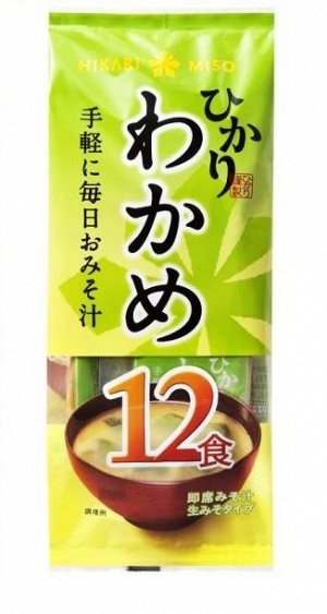 HIKARI MISO Мисо-суп Вакаме, 12 порций, 216 гр