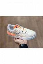 Женские кроссовки 8087-5 бежево-оранжевые