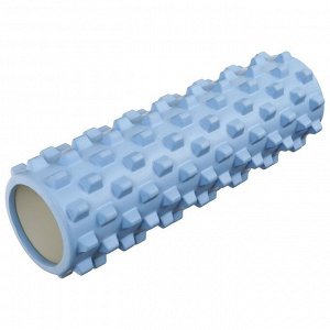 Роллер для йоги массажный 45 х 15 см, цвет синий