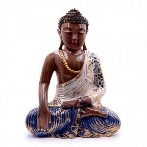 Фигурка деревянная Будда медитирующий дерево Суар 40см