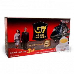 Кофе растворимый G7, 3в1, 21 пакетик по 16 г., Вьетнам (TRUNG NGUYEN G7 coffee)