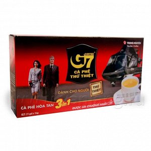 Вьетнамский натуральный растворимый кофе 3в1 21 пакетик по 16 г (TRUNG NGUYEN LEGEND G7 coffee)