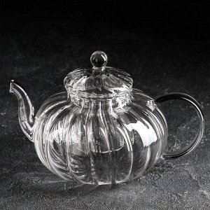 Чайник заварочный со стеклянной крышкой и ситом «Диана», 1 л