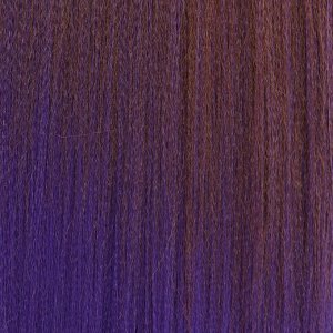 SIM-BRAIDS Канекалон двухцветный, гофрированный, 65 см, 90 гр, цвет тёмно-синий/русый(#FR-21)