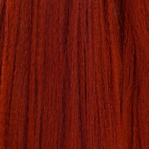 ZUMBA Канекалон однотонный, гофрированный, 60 см, 100 гр, цвет тёмно-рыжий(#350)