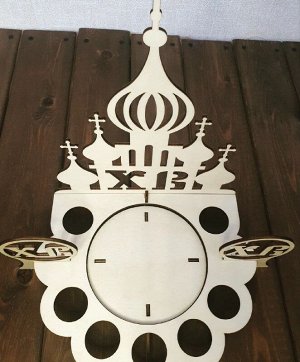 Подставка деревянная пасхальная для яиц и пасхи