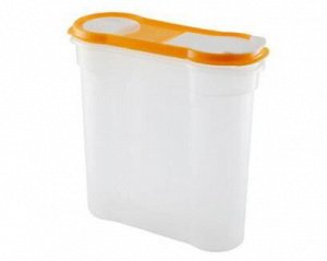 Банка для сыпучих продуктов 2,2л овал [СТАЙЛ]