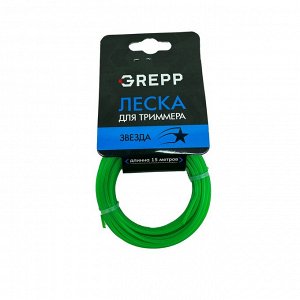 Леска для триммера "ЗВЕЗДА" Ø1,6мм*15м