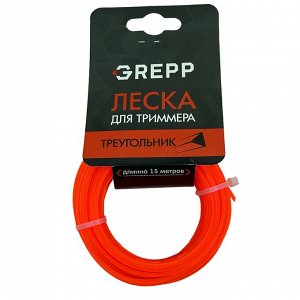 Леска для триммера "ТРЕУГОЛЬНИК" Ø1,6мм*15м