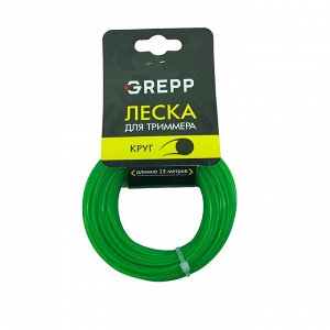 Леска для триммера "КРУГ" Ø2,0мм*15м
