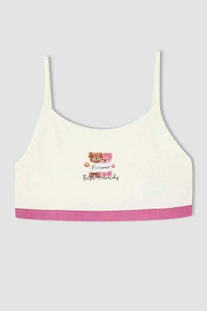 Девушка Обычная посадка Teddy Bear Printed 2 Piece Half Athlete