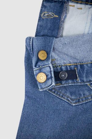 Регулируемый джинсовый комбинезон для девочек