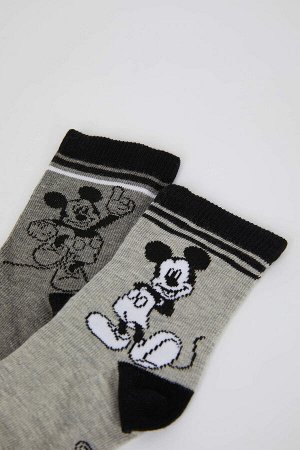 Набор из двух пар хлопковых длинных носков Disney для мальчиков с Микки и Минни для мальчиков