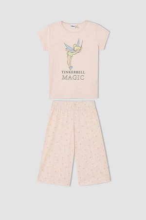 Пижама из 2 предметов для девочек с лицензией Disney Tinker Bell, обычный крой
