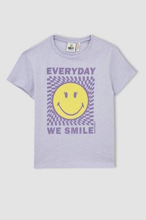 Футболка SmileyWorld Regular Fit с коротким рукавом для девочек