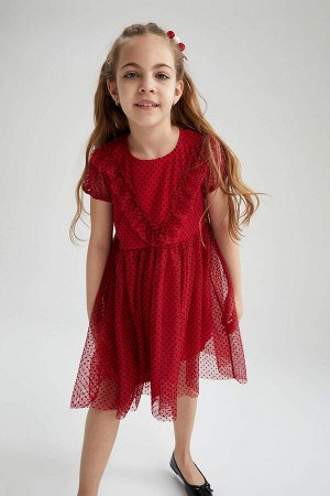 Детское повседневное платье стандартного кроя