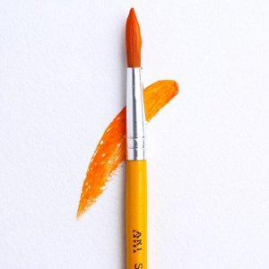 Кисть для рисования синтетика круглая №11 (диаметр обоймы 6 мм; длина ворса 20 мм)