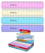 Линейка пластиковая 15 см Pastel ассорти 49541 Erich Krause {Россия}