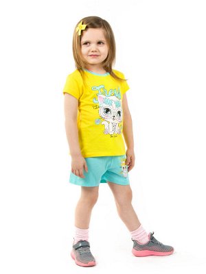 Baby Style Комплект футболка и шорты для девочек арт. МД 005-Д 53