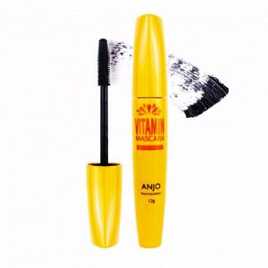 Тушь для ресниц с витаминами (12гр) ANJO PROFESSIONAL VITAMIN MASCARA WATER PROOF (12gr)