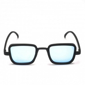 Очки солнцезащитные "OneSun", uv 400, 14 х 14 х 4.5 см, линза 3.5 х 5 см, голубые