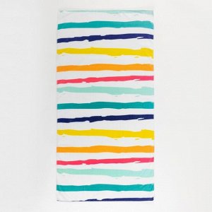 Полотенце пляжное Этель &quot;Rainbow stripes&quot; 70*140 см,100%п/э, 250гр/м2,