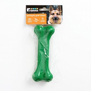 Игрушка для собак Gamma "Кость литая №4", каучук, 16 см, микс цветов