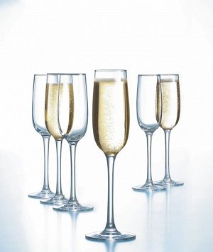 Набор фужеров Luminarc Allegresse 175 мл, 6 шт, стекло, для шампанского
