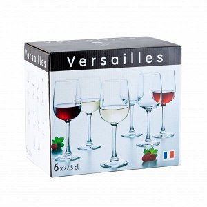 Набор бокалов Luminarc Versailles, 270 мл, 6 шт, стекло, для вина