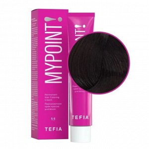 TEFIA Mypoint 3.0 Перманентная крем-краска для волос / Темный брюнет натуральный, 60 мл EXPS