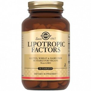 СОЛГАР Липотропный фактор таб. №50 (БАД), Solgar Vitamin and Herb