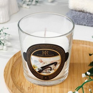 Свеча в гладком стакане ароматизированная "Французская ваниль" 4820521