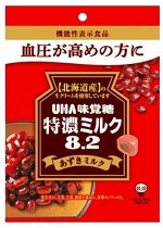 UHA 8.2 Tokuno Milk&amp;Azuki - леденцы со вкусом молока и бобов адзуки и ГАБА
