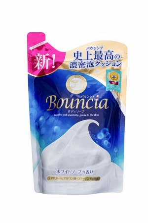 Жидкое увлажняющее мыло для тела "Взбитые сливки" с гиалуроновой кислотой и коллагеном COW BRAND "Bouncia" аромат свежести