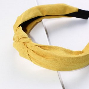 Ободок для волос "Солнечный пляж" , желтый  13,5 х 14 см