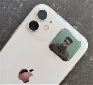 3d стикер из эпоксидной смолы, 3х3 см. Арт С68