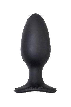 Анальная втулка LOVENSE Hush 2 (L), силикон, черная, 15 см, ? 5,7 см