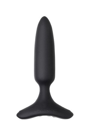 Анальная втулка LOVENSE Hush 2 (XS), силикон, черная, 12,1 см, ? 2,5 см