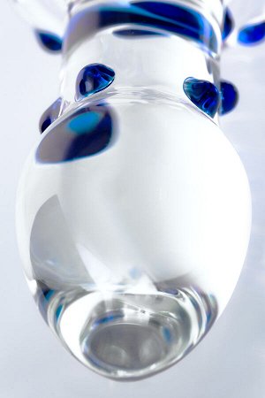 Анальная втулка Sexus Glass, стекло, прозрачная, 14 см,  3,5 см