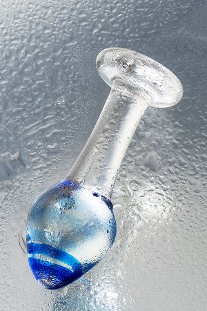 Анальная втулка Sexus Glass, стекло, прозрачная, 11,5 см,  4 см