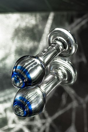 Анальная втулка Sexus Glass, стекло, прозрачная, 11,5 см,  4 см