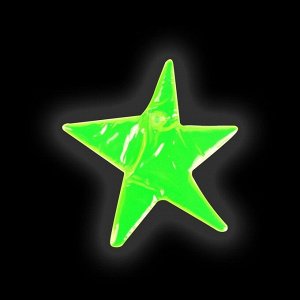 Светоотражающий элемент «Звезда», двусторонний, 7,5 x 7,5 см, цвет МИКС