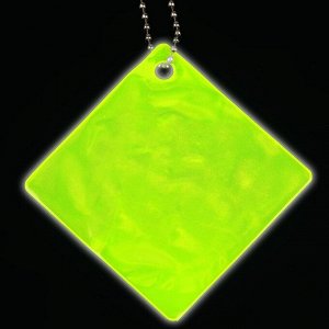 Светоотражающий элемент «Квадрат», 6,5 x 6,5 см, цвет МИКС