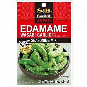 Приправа S&B Едамами васаби чеснок для салата 4 порции пл/п, 24г