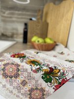 Полотенце вафельное 38*73 см цвет Хохлома